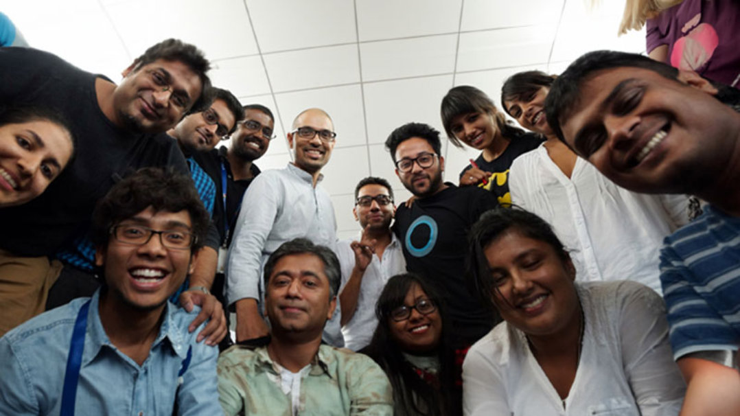 A group of employees representing diversity at workplace