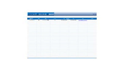 連絡網（部活・サークル・シンプル）のテンプレート/Excel