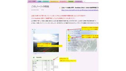 登山準備ノートのテンプレート/OneNote