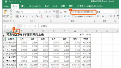 Excel: 長い文字列をきれいに収める
