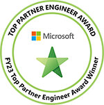 TOP PARTNER ENGINEER AWARD | Microsoft | FY23 Top Partner Engineer Award Winner Logo