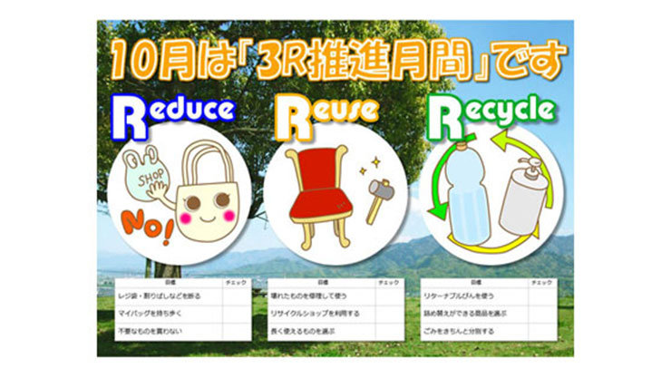 PowerPoint 3R推進ポスターのテンプレート