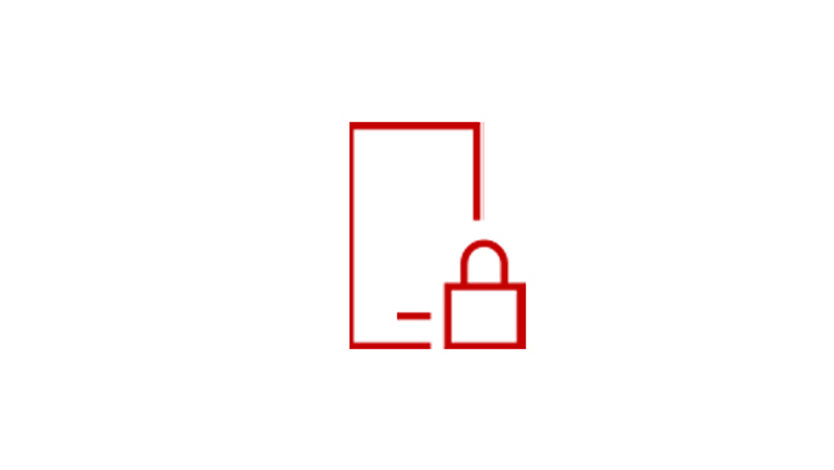 A lock icon for security