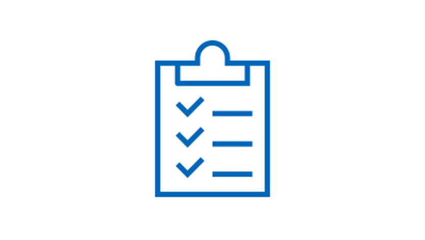 A checklist icon