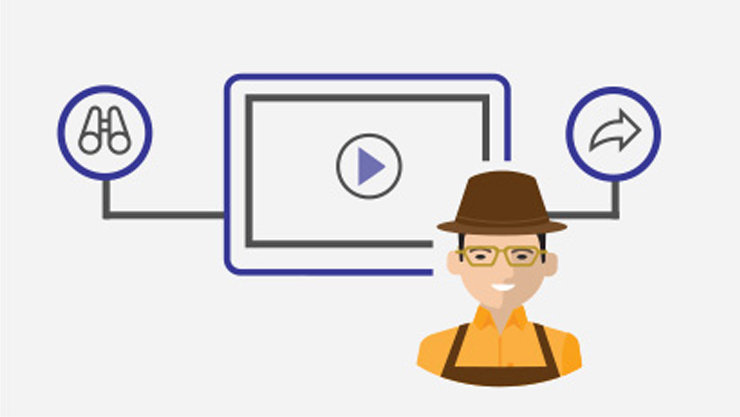 Food & Beverage male avatar engaging with customers at their table with the help of Surface