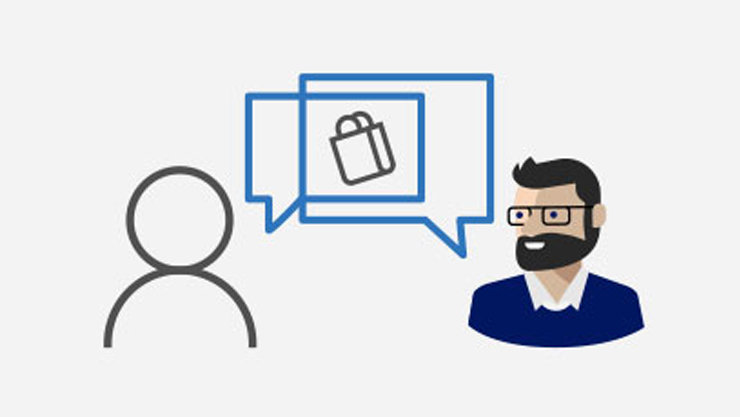 Male avatar deliver amazing service with a personal touch using Dynamics 365 