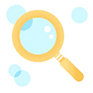 An illustration image of a search icon