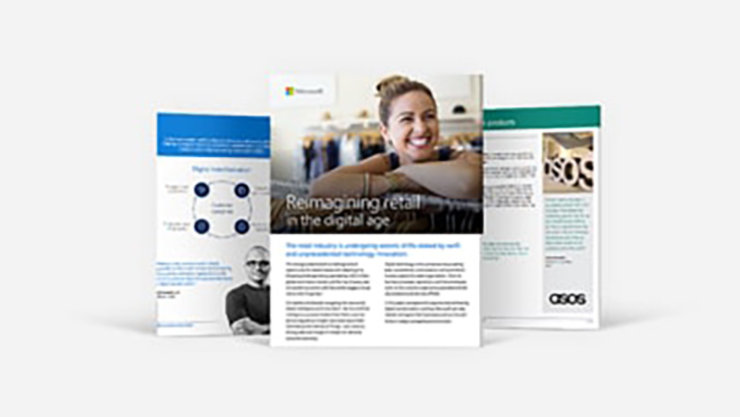 Screenshot showing cover pages of “Reimage Retail In The Digital Age” report