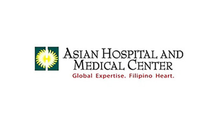 Asian Hospital and Medical Center Logo with tag line Global Expertise, Filipino Heart