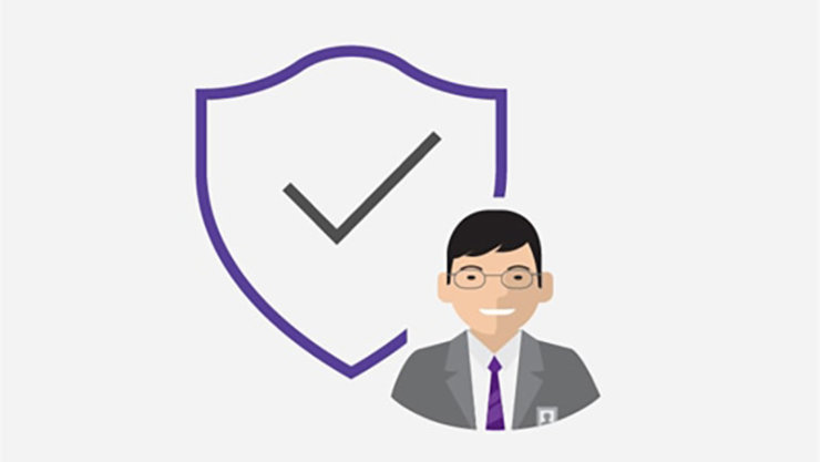 Professional services male avatar multi-tasking using Office365 by checking business performance, flowchart while replying emails