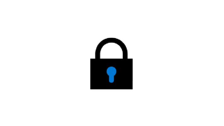 An icon of a lock to show security