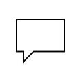Conversation box icon