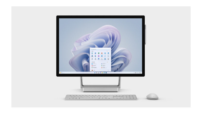 Surface Studio 2 灰色の背景に