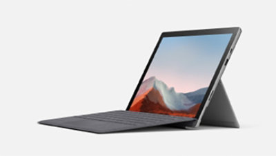 Surface Pro 7+ 灰色の背景に