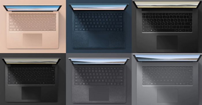 Surface Laptop 3 はさまざまなカラーが用意されています