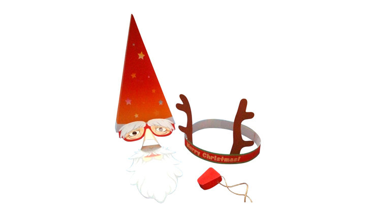 サンタとトナカイの衣装グッズ(クリスマスパーティーや宴会に)