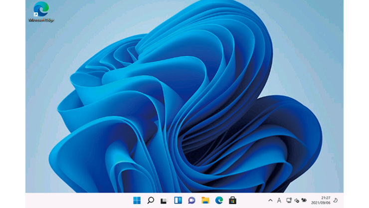 Windows 11 のデスクトップ画面