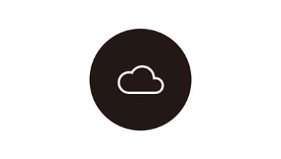 クラウド ストレージを表したピクトグラム