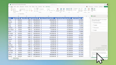 A screen shot of a spreadsheet in microsoft excel.