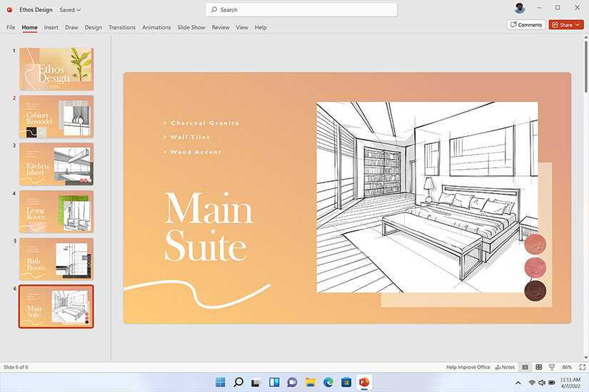 Twórz wyróżniające się prezentacje za pomocą programu Microsoft Powerpoint.