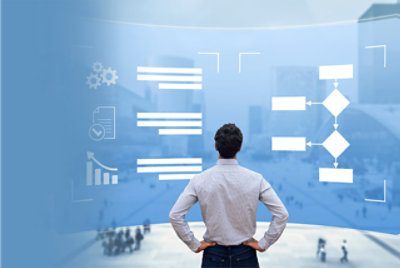 A top down view of a laptop 