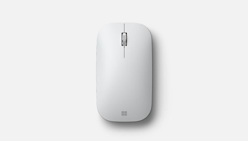 A Microsoft Modern Mobile Mouse in Glacier