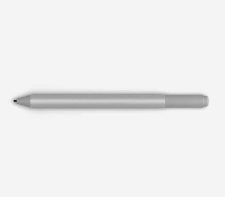 Top down view of Surface Pen in platinum