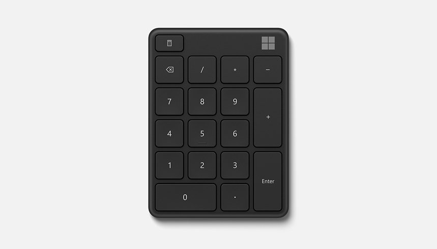 A Microsoft Number Pad.