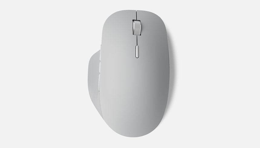 Vista superior del mando Surface Precision Mouse.
