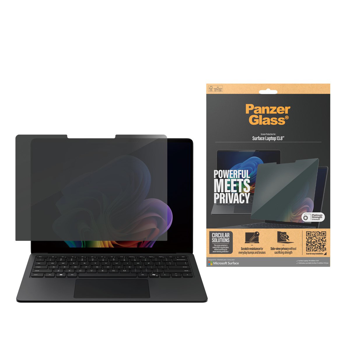UPSCREEN Anti-Spy Sichtschutzfolie Schutzfolie  Für Microsoft Surface Laptop 7 138 142793468