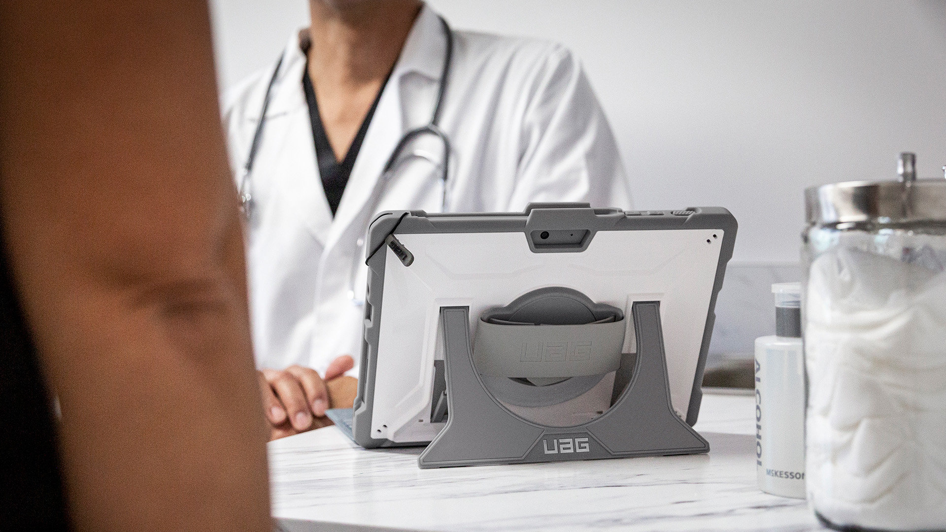 UAG Plasma Healthcare Series Surface Go 3 Case w/Hand & Shoulder Strap