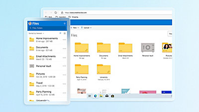 Giao diện onedrive trên laptop dùng để lưu trữ dữ liệu đám mây