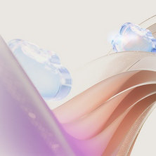 柔らかく滑らかな表面を持つ抽象的な3D形状。