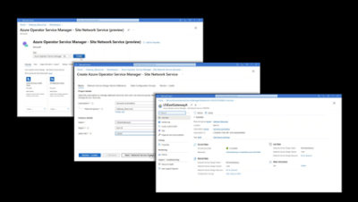 正在创建和部署站点网络服务计划。