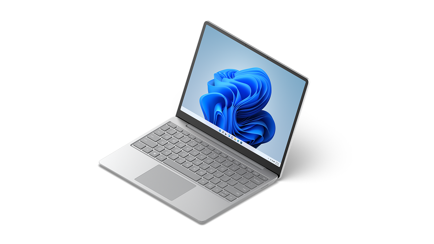 Surface Laptop Go 2를 3/4 방향에서 본 모습