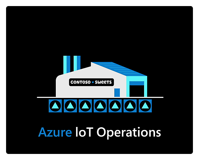 Um logotipo para as Operações do Azure IoT.