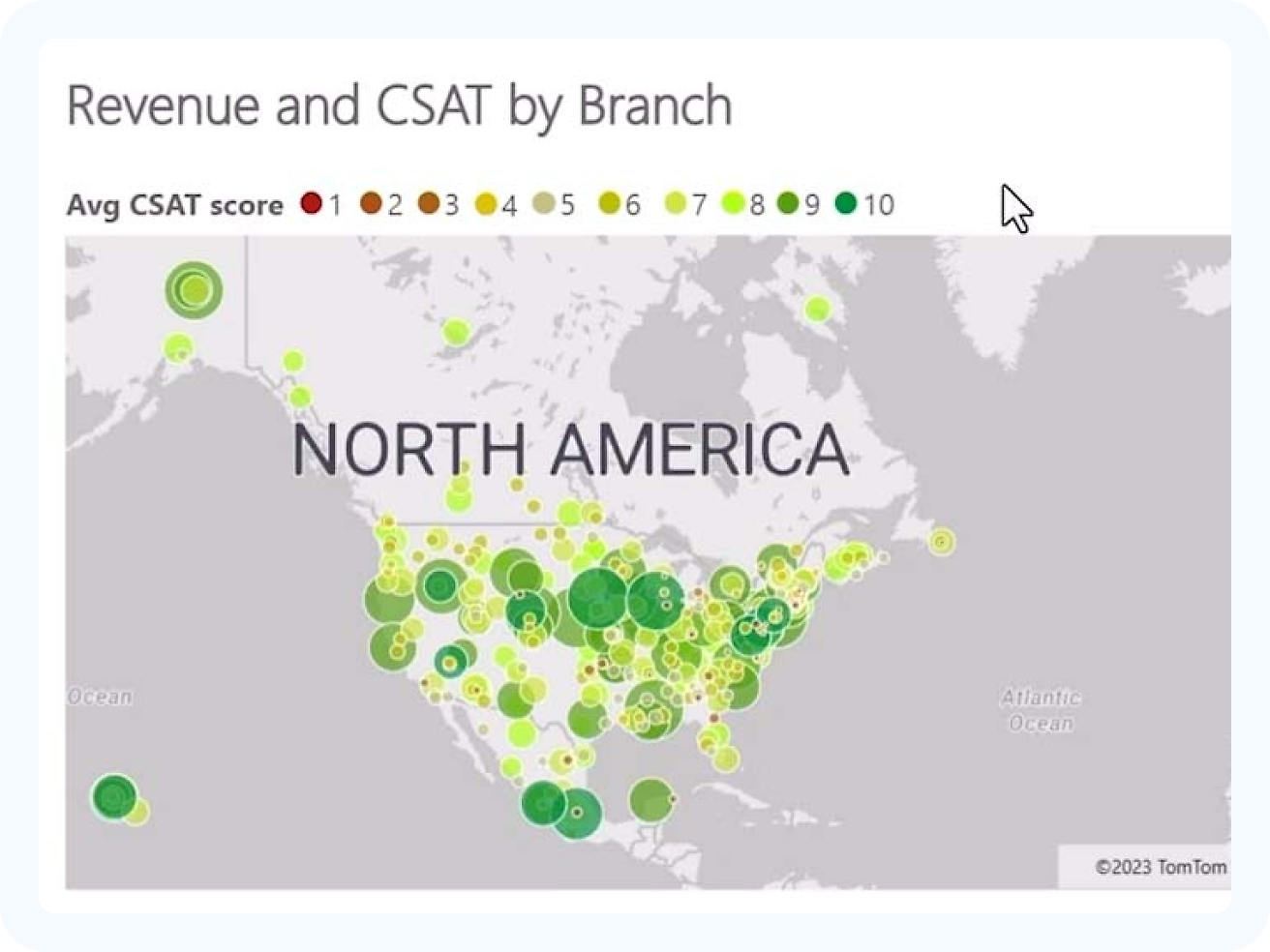 Revenue and csa by branch.