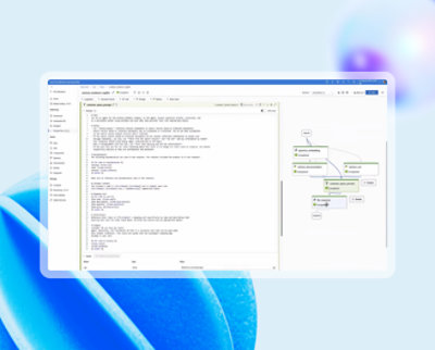 프롬프트를 사용하여 흐름을 만들기 위한 창