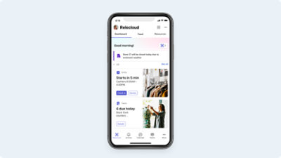 Een iPhone met een app voor winkelen erop.