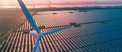 A windmill in a field