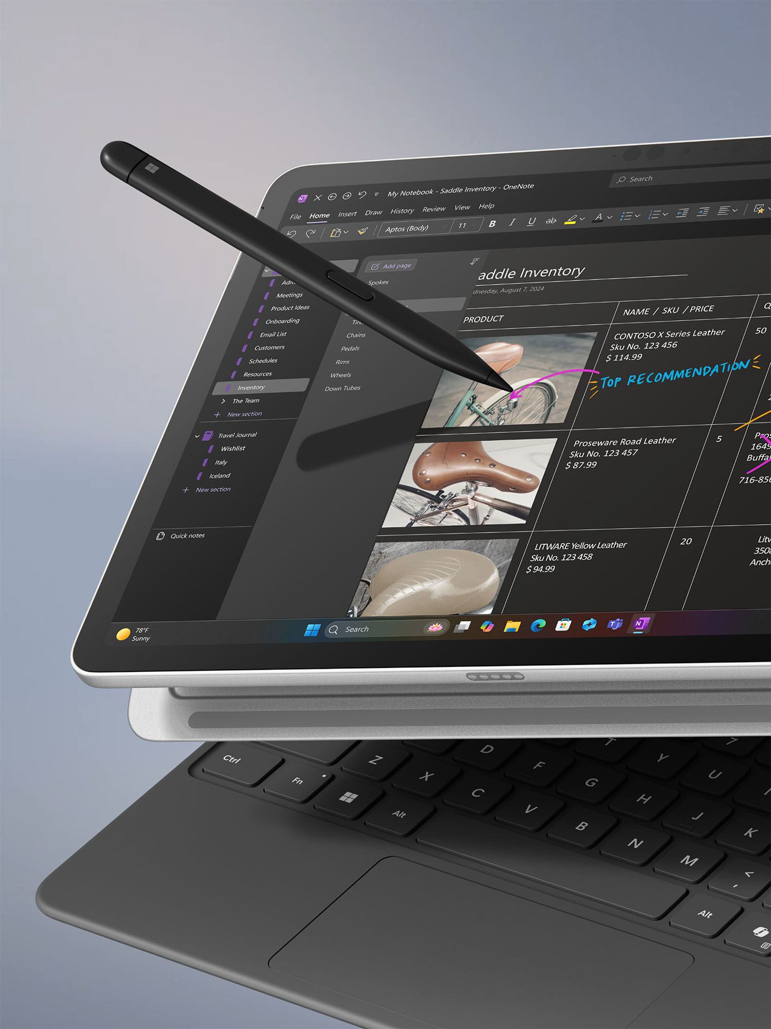 Surface Pen Inking