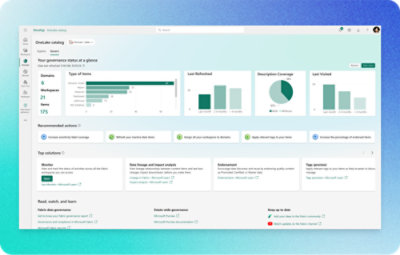 OneLake 目录的电脑屏幕截图