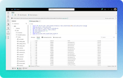 显示 SQL 查询的电脑屏幕