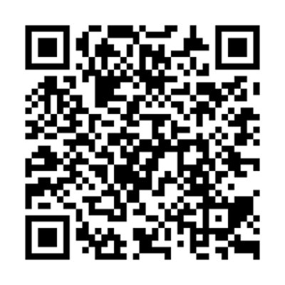 A black and white QR code on a white background.