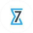 Icon of a stylized hourglass with a blue outline and a black letter Z in the center.