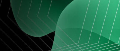 En grøn baggrund med en sort stribe.