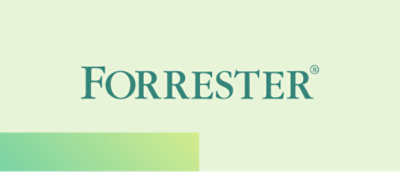 Forrester written in green color