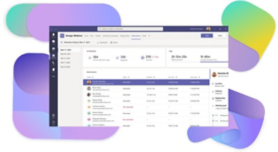En tilstedeværelsesrapport for et webinar om design