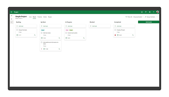 Get an in-depth view of project status and easily communicate it with your team.