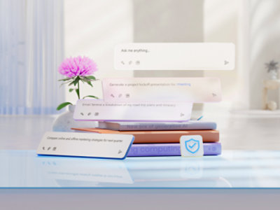 A stack of books with a flower in front of it